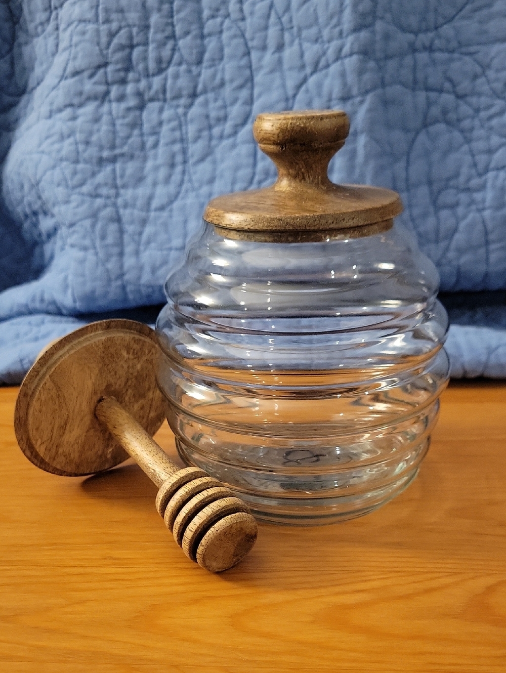 Glass Honey Pot With Lid
